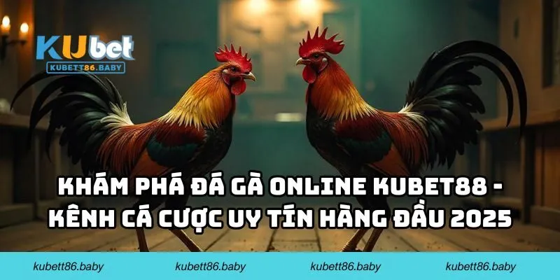 Khám phá đá gà online Kubet88 - Kênh cá cược uy tín hàng đầu 2025