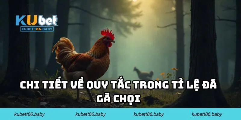 Chi tiết về quy tắc trong tỉ lệ đá gà chọi